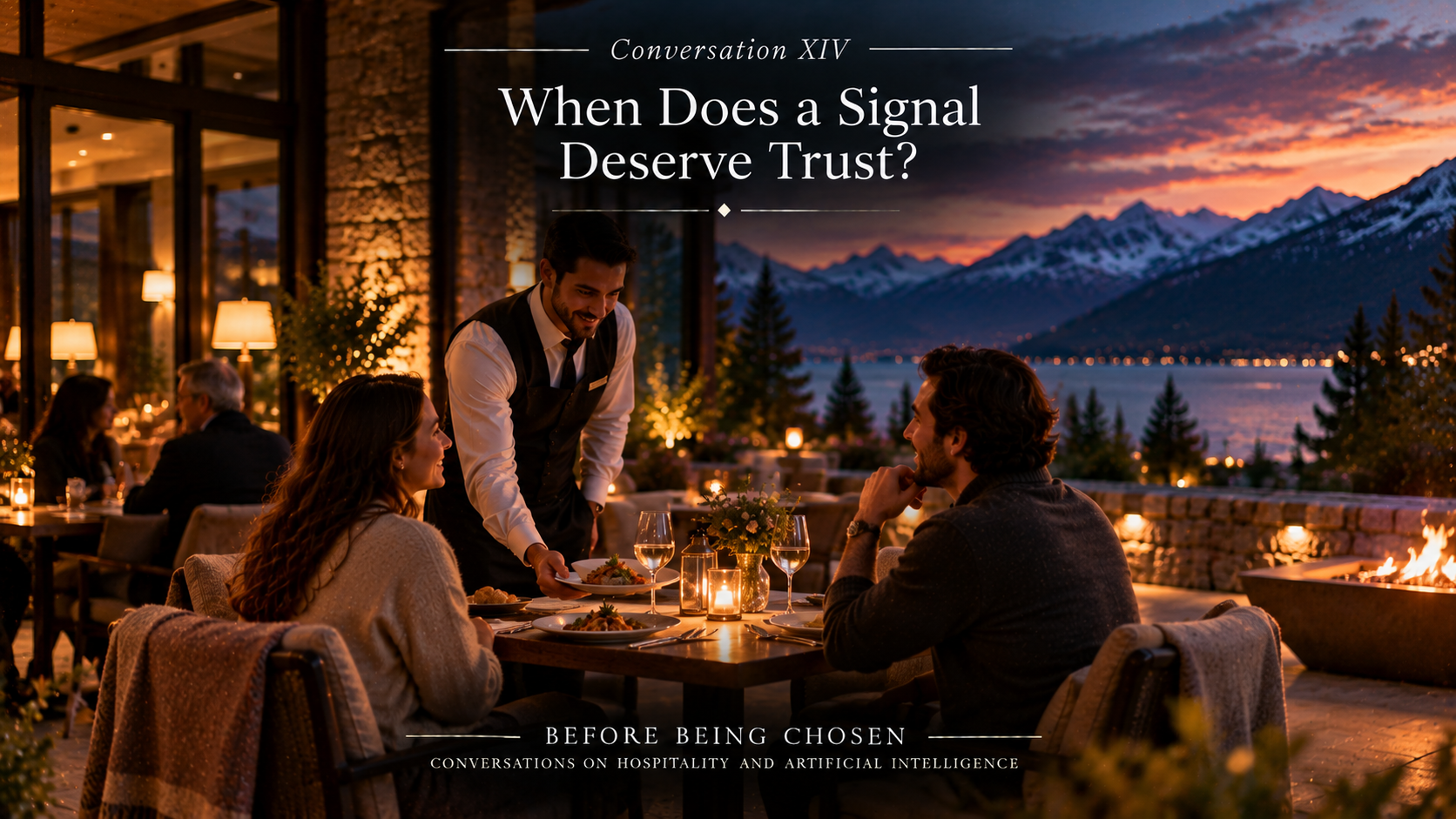 Editorial artwork for Conversation XIV: When Does a Signal Deserve Trust?