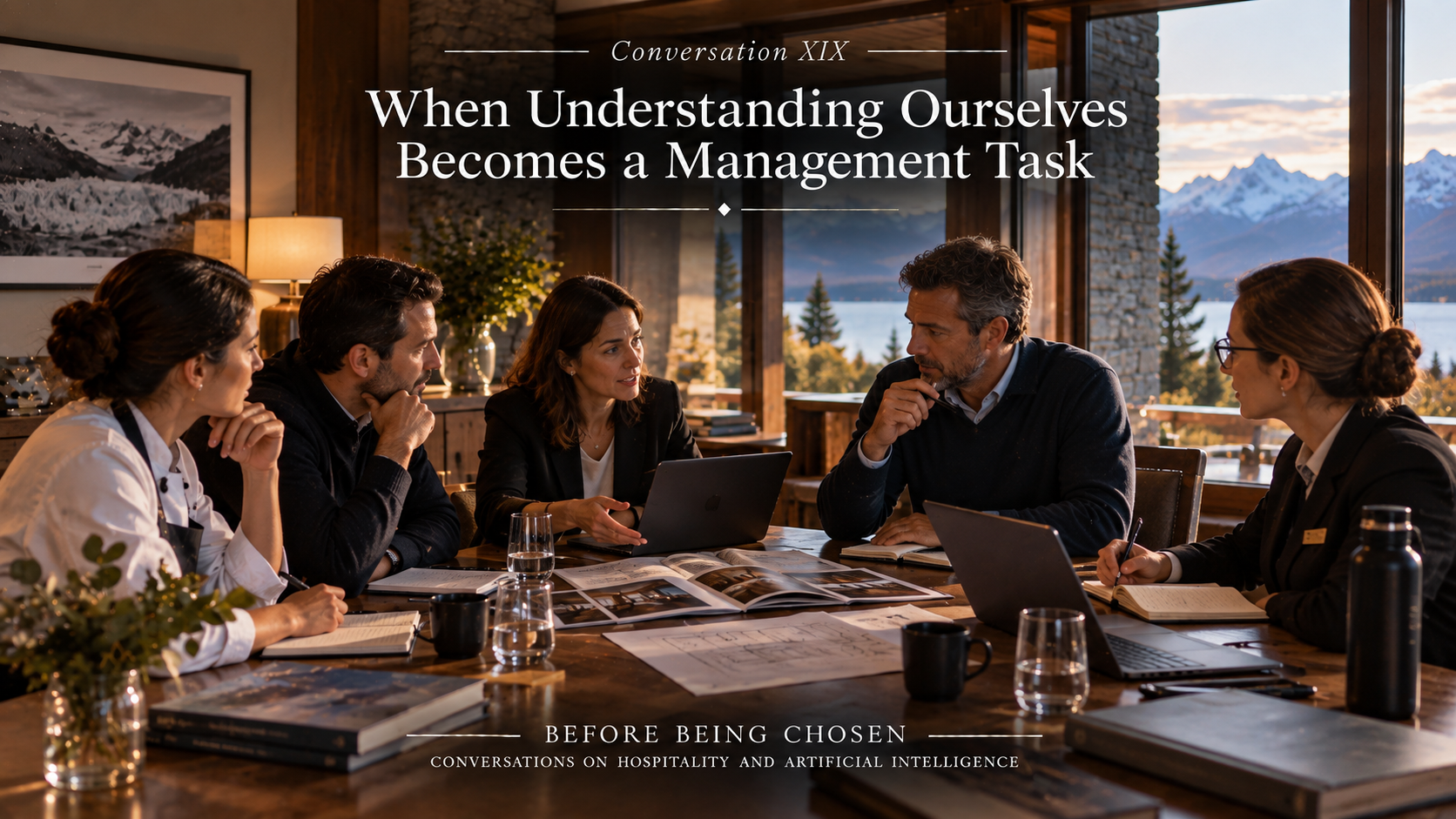 Editorial artwork for Conversation XIX: When Understanding Ourselves Becomes a Management Task