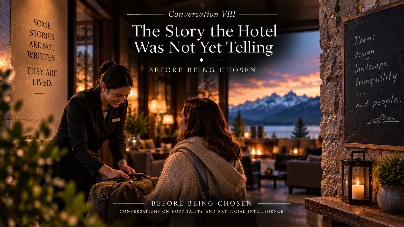 Editorial artwork for Conversation VIII: The Story the Hotel Was Not Yet Telling