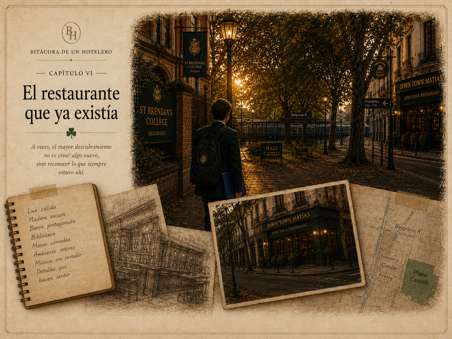 Ilustración del capítulo VI: El restaurante que ya existía