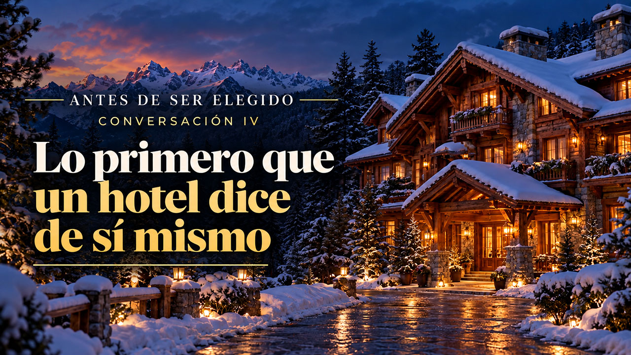 Pieza editorial de la Conversación IV: Lo primero que un hotel dice de sí mismo