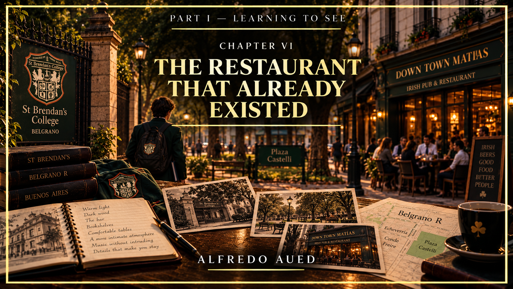 Editorial illustration for Chapter VI: The Restaurant That Already Existed